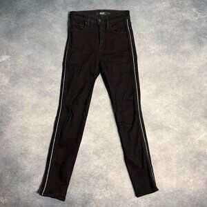 HUDSON HOLLY SKINNY Ankle JEANS with silver Piping or Stripe Womens Size 24